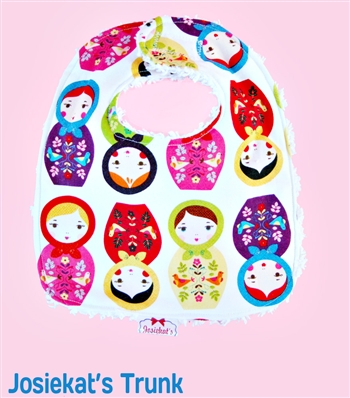 Matryoshka Chenille Bib