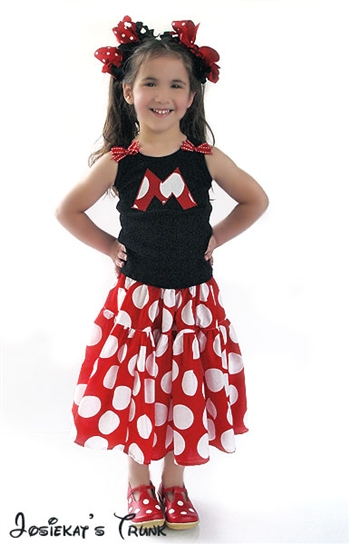 Initially Me Minnie Dot Skirt Set