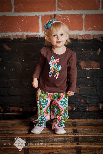 Sugar Glam Deer Bloomer and Tee Set