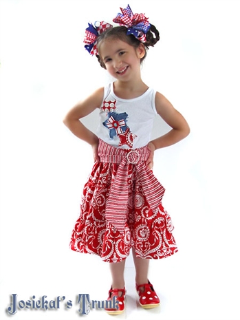 Vintage Americana Skirt Set