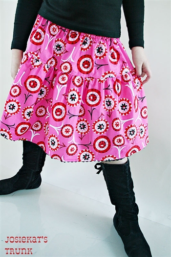 Euro Flower Pop Valentine Skirt