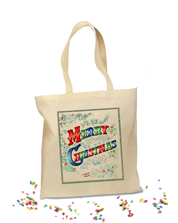 Retro Custom Holiday Tote Bag