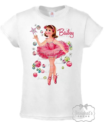 Retro Ballet Dancer Princess Vintage Tee