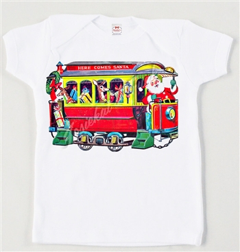 Retro Christmas Trolley Vintage Tee