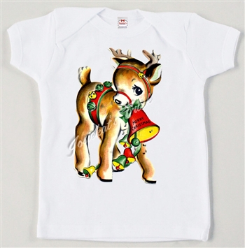 Retro Christmas Deer Vintage Tee