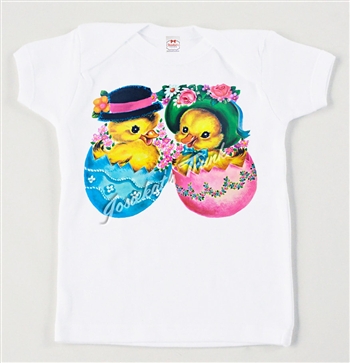 Retro Easter Peep Eggs Vintage Tee