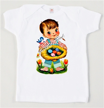 Retro Easter Boy Vintage Tee