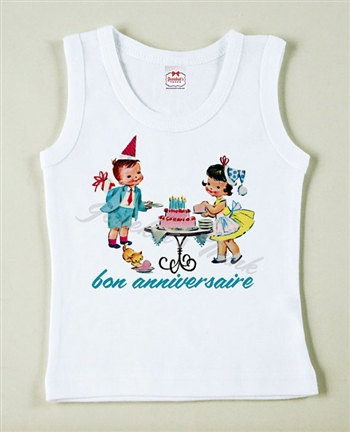 French Birthday Party Vintage Tee