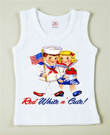 Red White n' Cute Vintage Tee