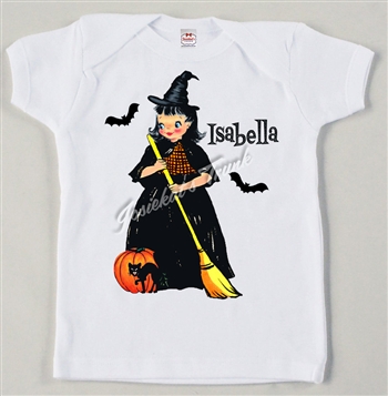 Retro Personalized Witch Vintage Tee